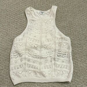 Abercrombie & Fitch Cream Knit Tank Top
